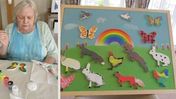 Guisborough care home Residents show their love for animals through art